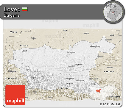 Classic Style 3D Map of Lovec