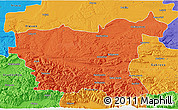 Political 3D Map of Lovec