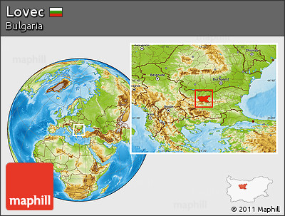 Physical Location Map of Lovec