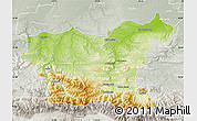 Physical Map of Lovec, lighten, semi-desaturated