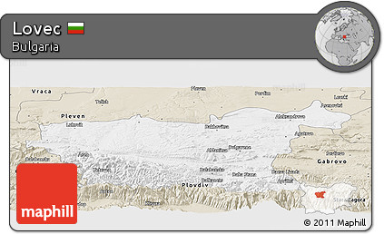 Classic Style Panoramic Map of Lovec