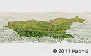 Satellite Panoramic Map of Lovec, lighten