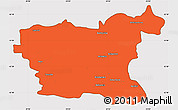 Political Simple Map of Lovec, cropped outside