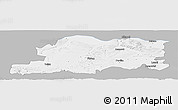 Gray Panoramic Map of Pleven, single color outside