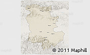 Shaded Relief 3D Map of Plovdiv, lighten