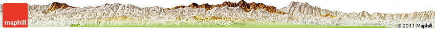 Physical Horizon Map of Plovdiv, lighten