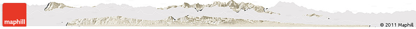 Shaded Relief Horizon Map of Plovdiv, cropped outside