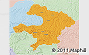 Political 3D Map of Razgrad, lighten