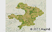 Satellite 3D Map of Razgrad, lighten