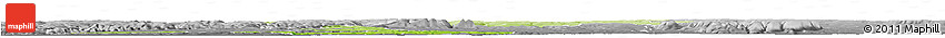 Physical Horizon Map of Razgrad, desaturated