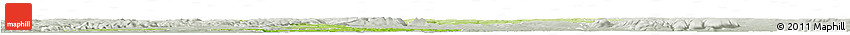 Physical Horizon Map of Razgrad, lighten, semi-desaturated