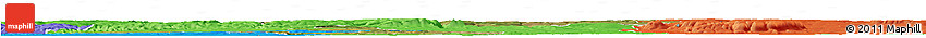 Satellite Horizon Map of Razgrad, political outside