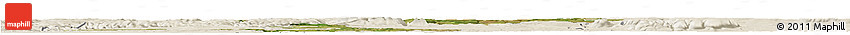 Satellite Horizon Map of Razgrad, shaded relief outside