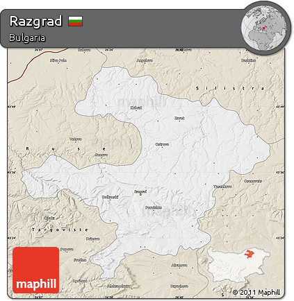 Classic Style Map of Razgrad