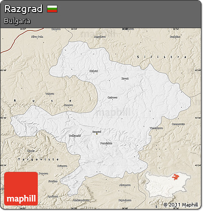 Classic Style Map of Razgrad