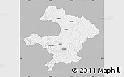 Gray Map of Razgrad, single color outside