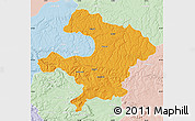 Political Map of Razgrad, lighten