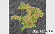 Satellite Map of Razgrad, darken, desaturated