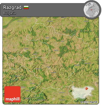 Satellite Map of Razgrad