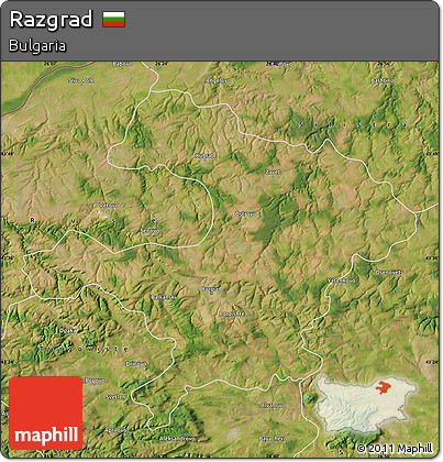 Satellite Map of Razgrad