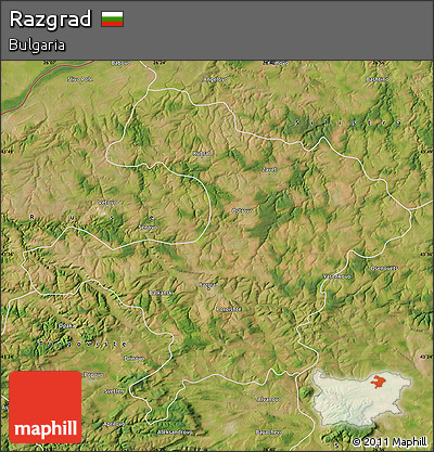 Satellite Map of Razgrad