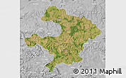 Satellite Map of Razgrad, lighten, desaturated