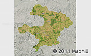 Satellite Map of Razgrad, lighten, semi-desaturated