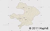 Shaded Relief Map of Razgrad, cropped outside