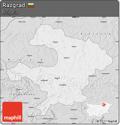 Silver Style Map of Razgrad