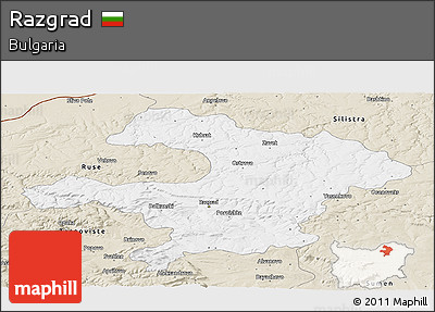 Classic Style Panoramic Map of Razgrad