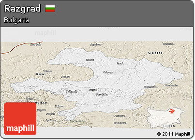 Classic Style Panoramic Map of Razgrad