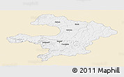 Classic Style Panoramic Map of Razgrad, single color outside