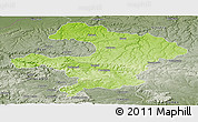 Physical Panoramic Map of Razgrad, semi-desaturated