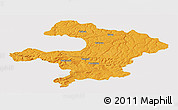 Political Panoramic Map of Razgrad, cropped outside