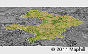 Satellite Panoramic Map of Razgrad, desaturated