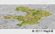 Satellite Panoramic Map of Razgrad, lighten, desaturated