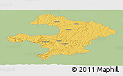 Savanna Style Panoramic Map of Razgrad, single color outside