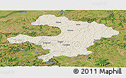 Shaded Relief Panoramic Map of Razgrad, satellite outside