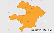 Political Simple Map of Razgrad, cropped outside