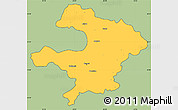 Savanna Style Simple Map of Razgrad, cropped outside