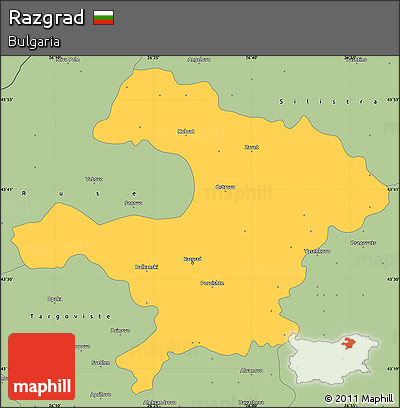 Savanna Style Simple Map of Razgrad