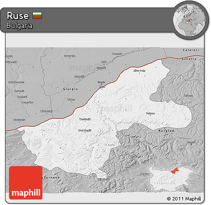 Gray 3D Map of Ruse