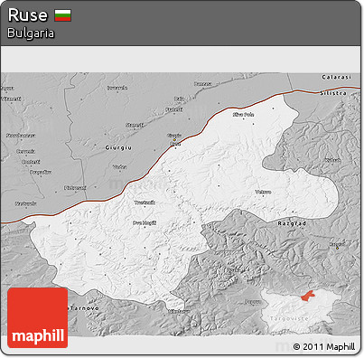 Gray 3D Map of Ruse