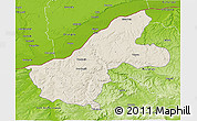 Shaded Relief 3D Map of Ruse, physical outside