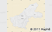 Classic Style Map of Ruse, single color outside