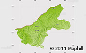 Physical Map of Ruse, cropped outside