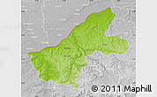 Physical Map of Ruse, lighten, desaturated