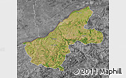 Satellite Map of Ruse, desaturated