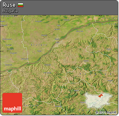 Satellite Map of Ruse