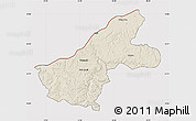 Shaded Relief Map of Ruse, cropped outside